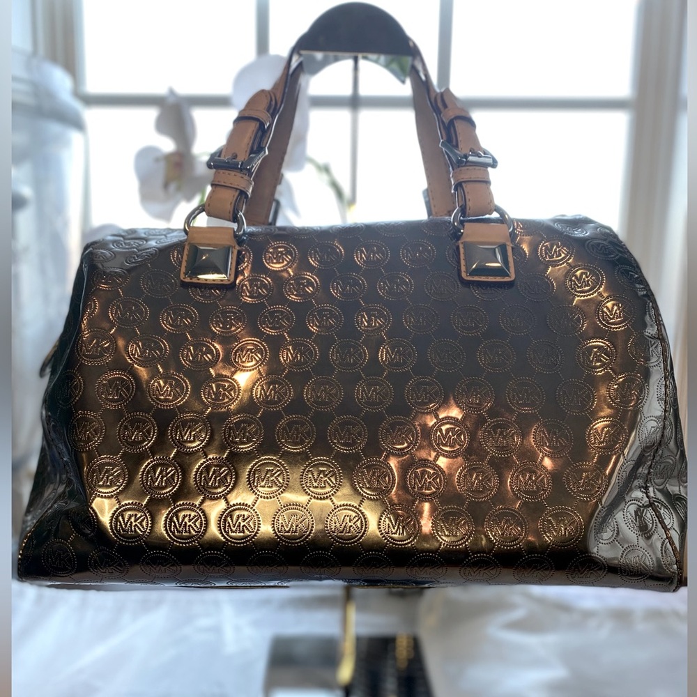 Micahel Kors Metallic Large Speedy